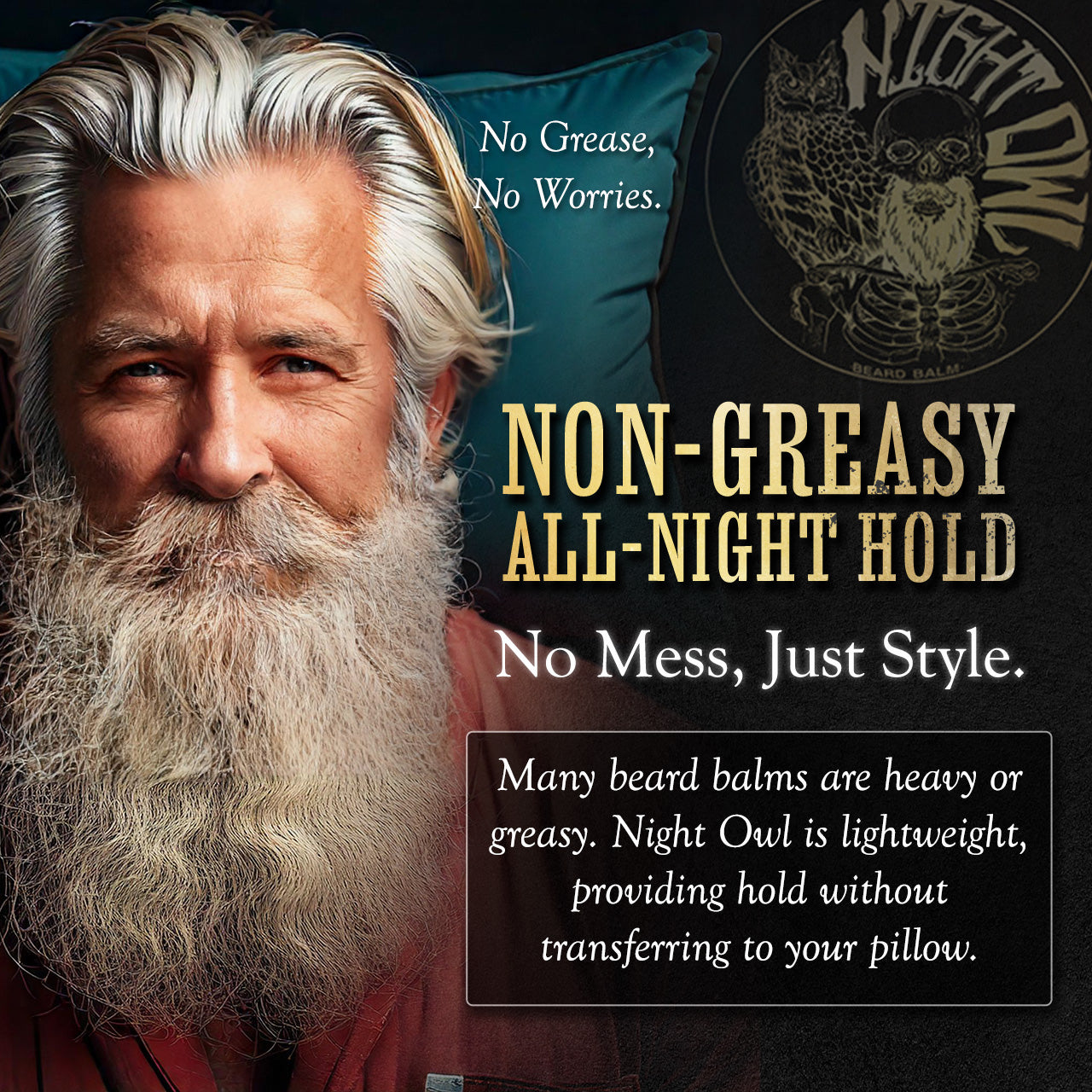 Night Owl Unscented Beard Balm