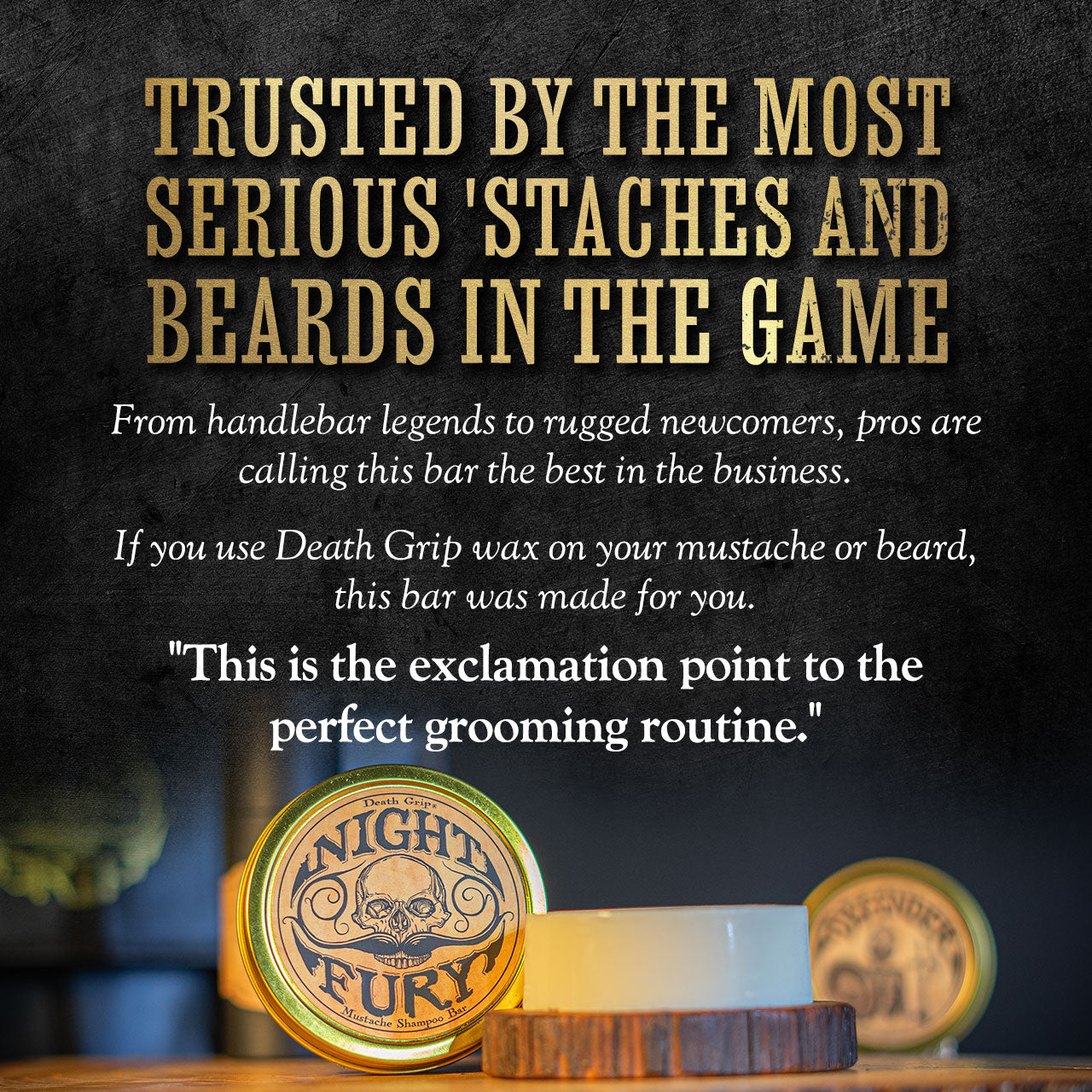 Night Fury Beard & Mustache Wash Bar – Citrus Scented Solid Shampoo for Men’s Facial Hair – Removes Wax Buildup, Softens Beard, and Cleans Mustache
