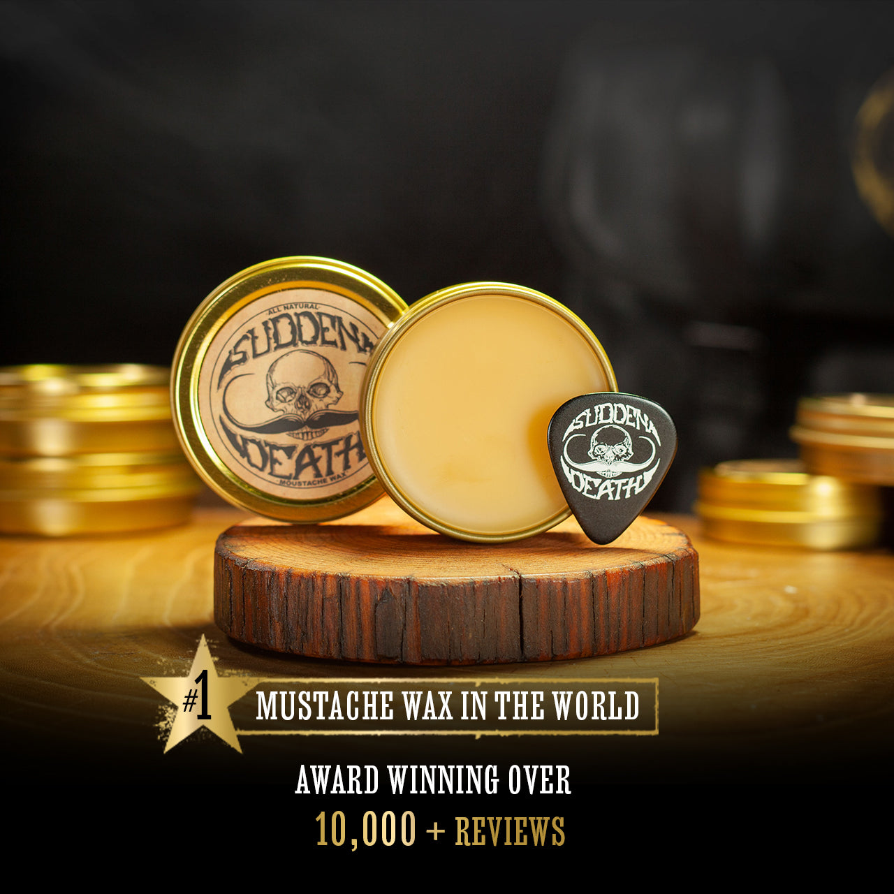 Mustache Wax Gift Set by Death Grip Wax