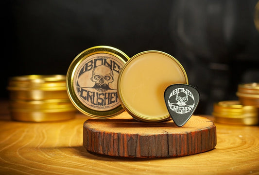 Bone Crusher Extra Strong Extra Firm Mustache Wax | Heat Source Recommended | 1oz Tin