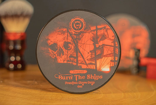 Best All-Natural Shaving Cream Available For Men | Burn The Ships 4 oz Shave Cream