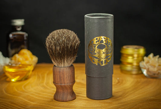 Death Grip Black Walnut Wood Handle Shave Brush