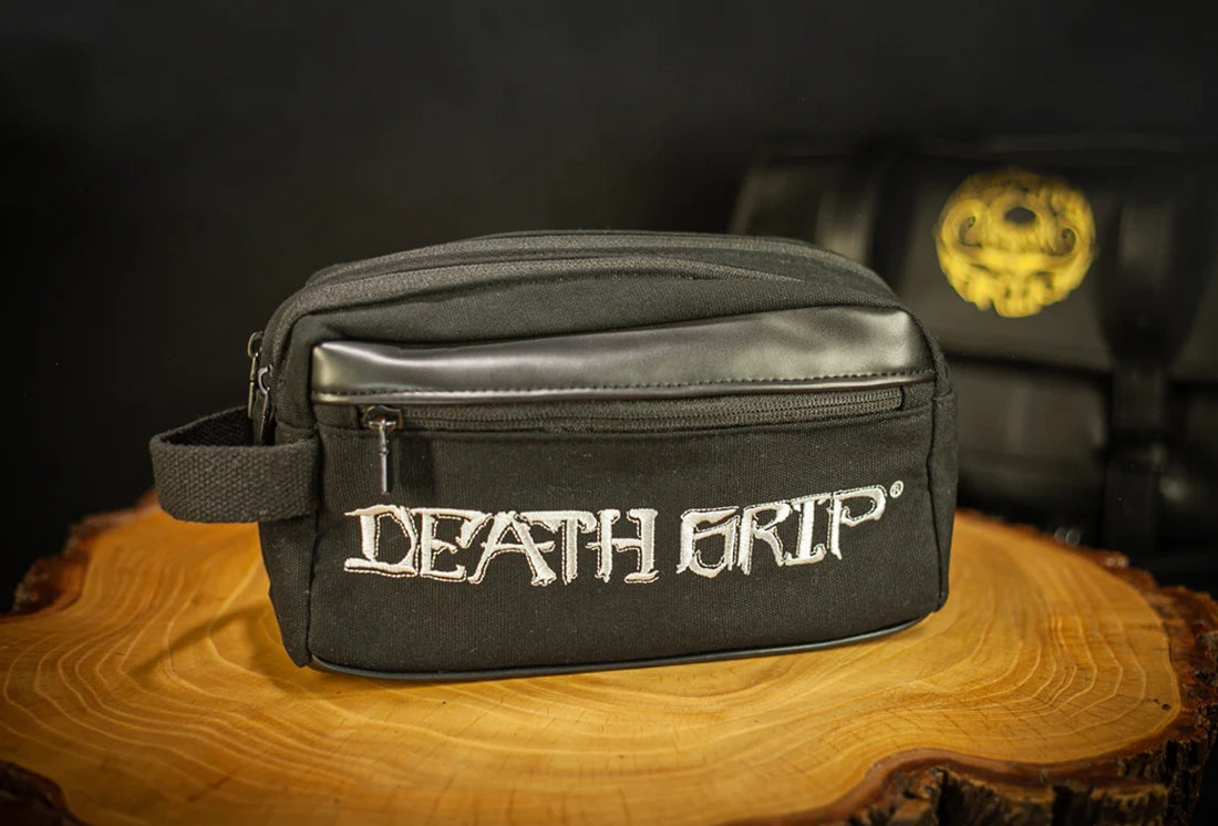 Small Death Grip Men's Grooming Mustache & Beard Travel Kit Bag