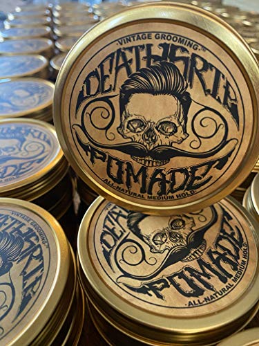 Pomade For Men's Grooming Styling Hair & Beard with Beeswax | Medium Hold & Shine |2 Ounces or 4 Ounces Natural Handmade in USA