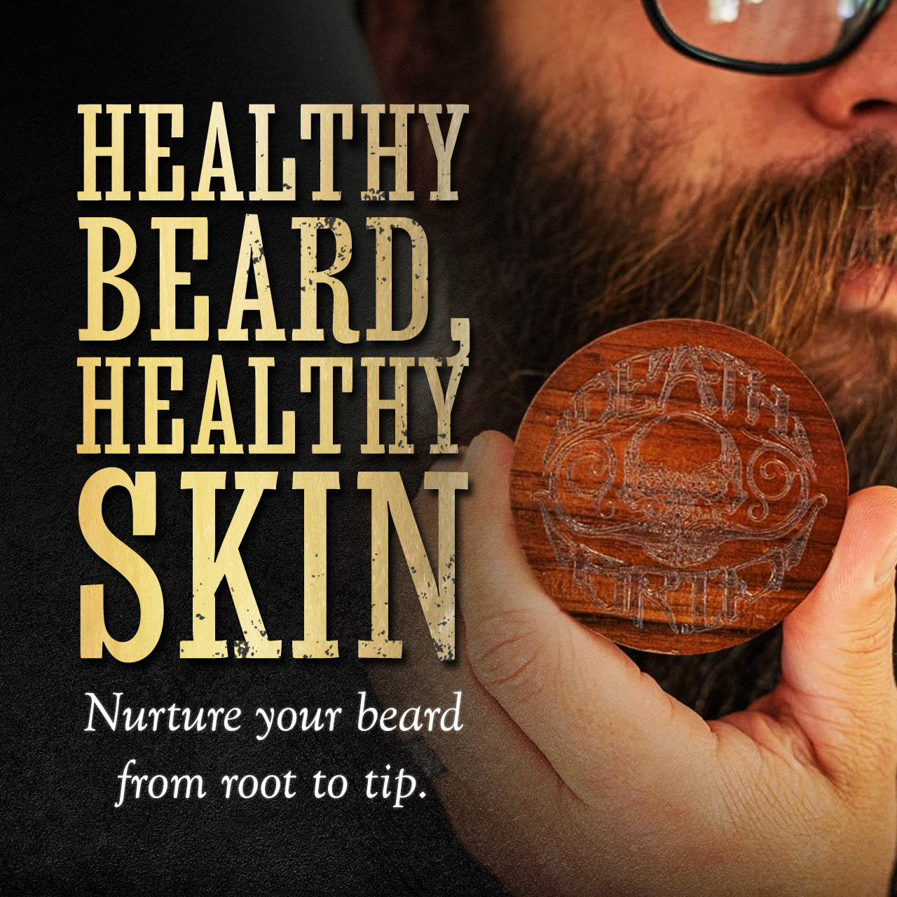 Buy The Small Round Beard and Mustache Brush with Travel Case