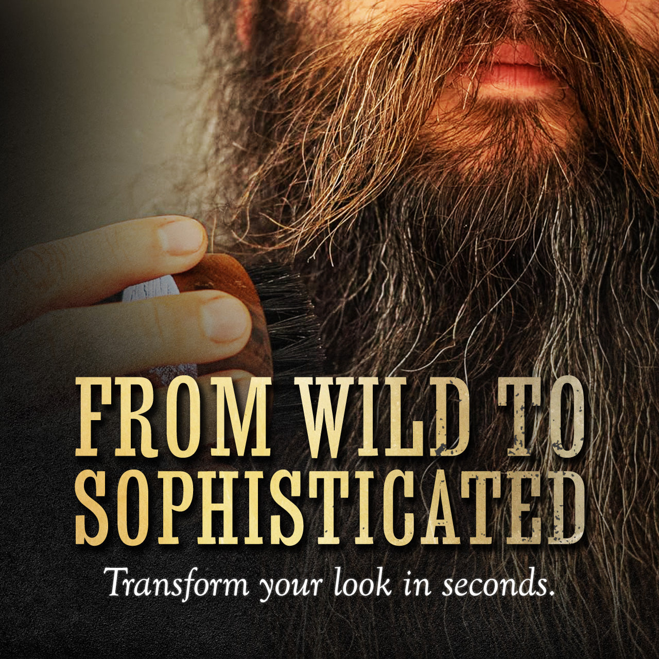 Buy The Small Round Beard and Mustache Brush with Travel Case