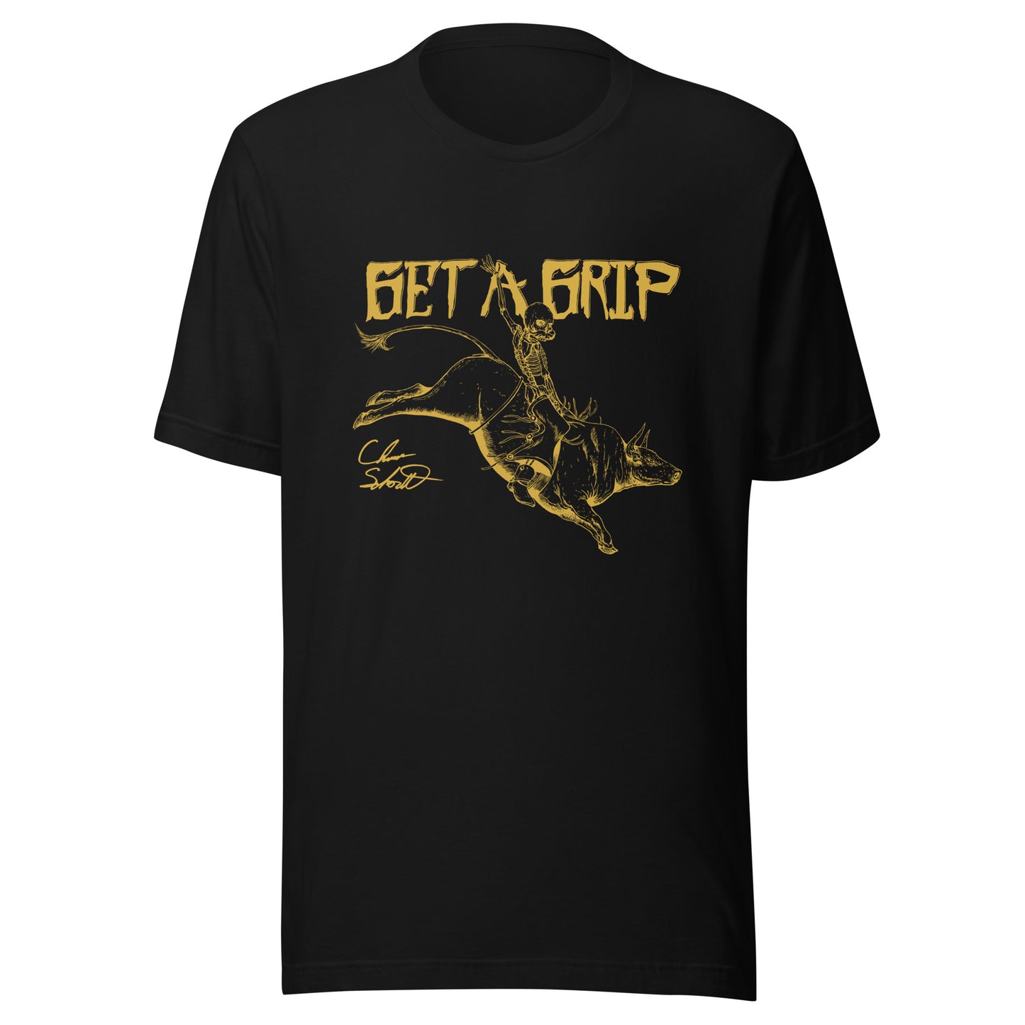 Chance Schott Bull Shirt Black & Gold
