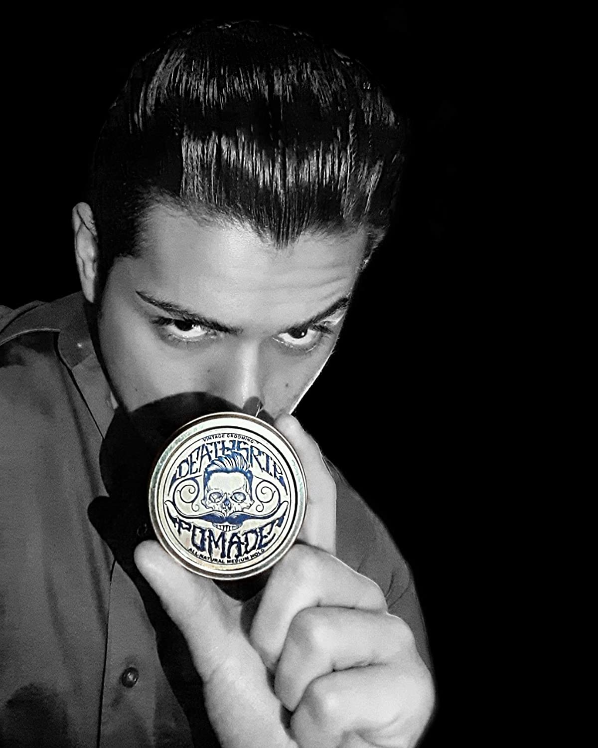 Death Grip Hair Pomade 2oz and Death Grip Pomade Hair Comb Set