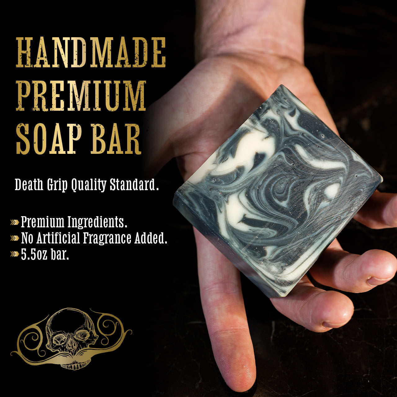 Wildwood Head, Beard, and Body Bar – Handmade Tallow Soap for Hair, Beard & Body | Activated Charcoal, Shea Butter, Olive Oil & Essential Oils | Artisan Cold Process Moisturizing Cleansing Bar 5.5 oz