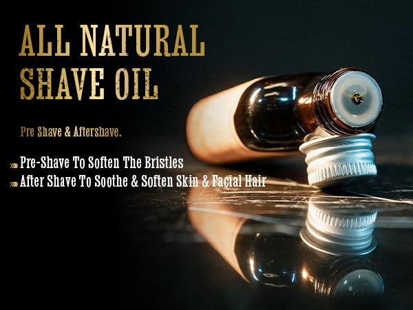 Vintage All-Natural Shave Oil, Tea Tree (1.5oz)
