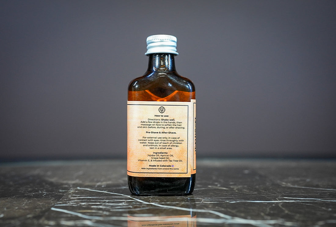 Vintage All-Natural Shave Oil, Tea Tree (1.5oz)