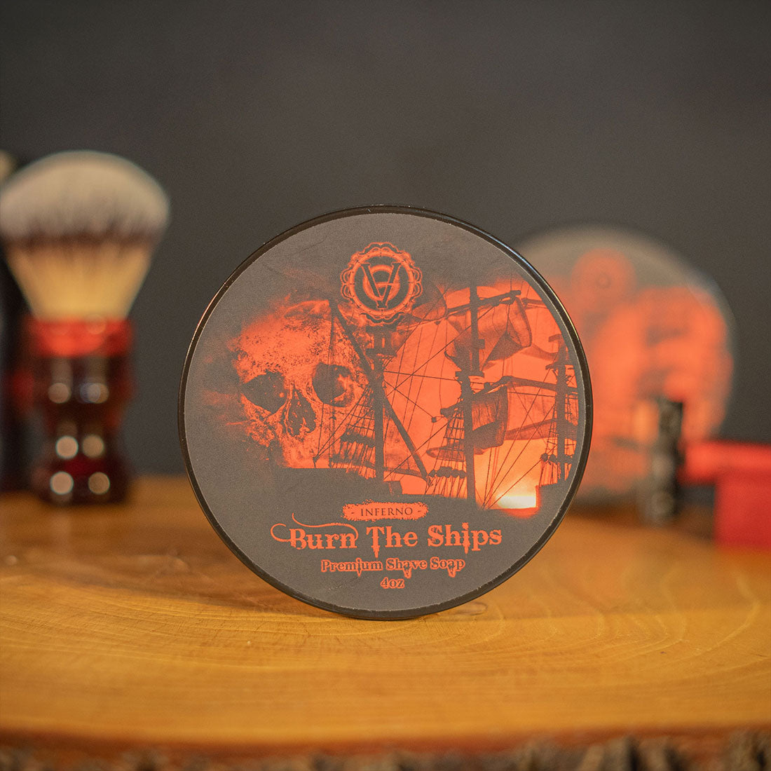 Best All-Natural Shaving Cream Available For Men | Burn The Ships 4 oz Shave Cream
