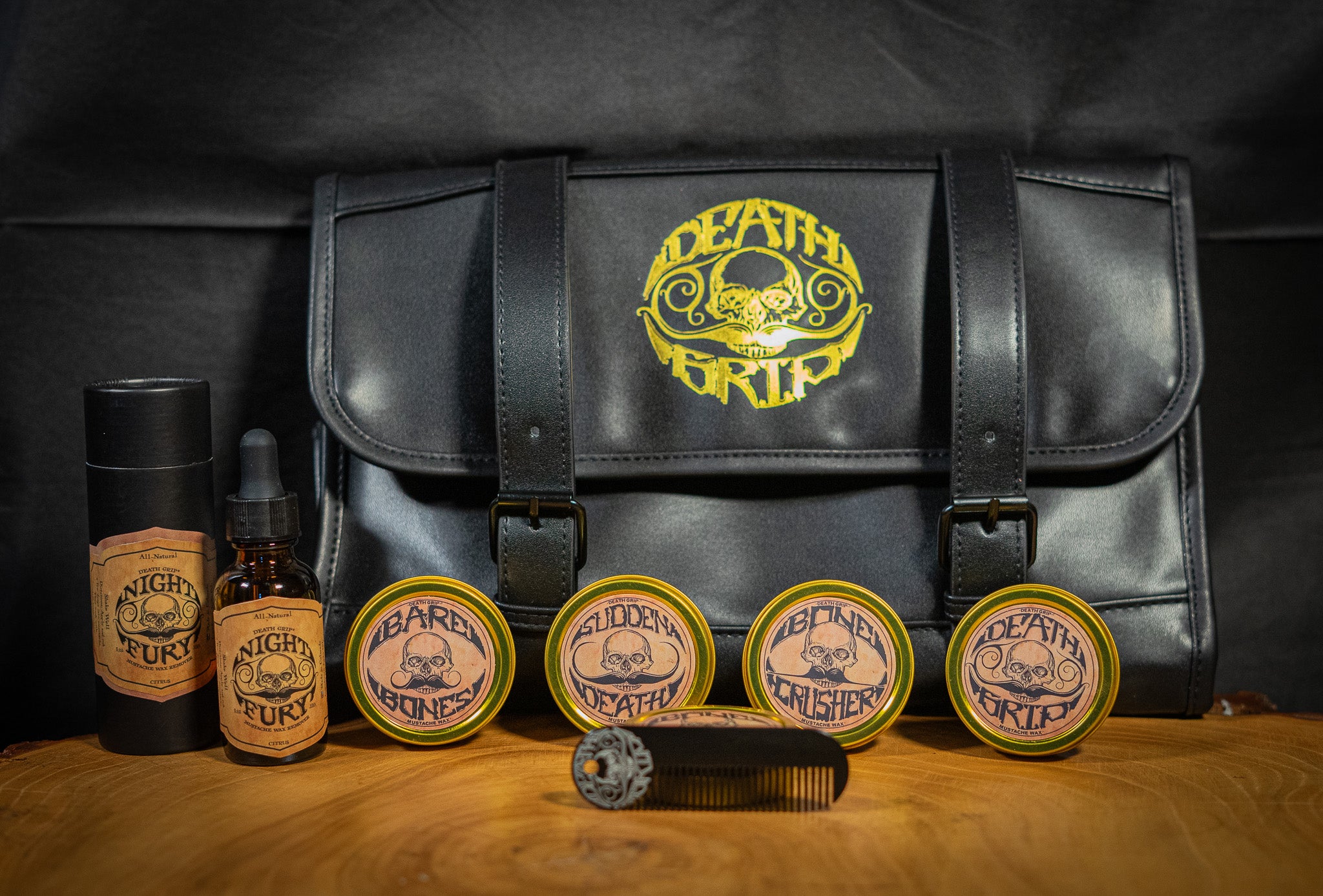 Men's Dopps Mens Travel Dopp Kit For Mustaches & Beards – Death-Grip