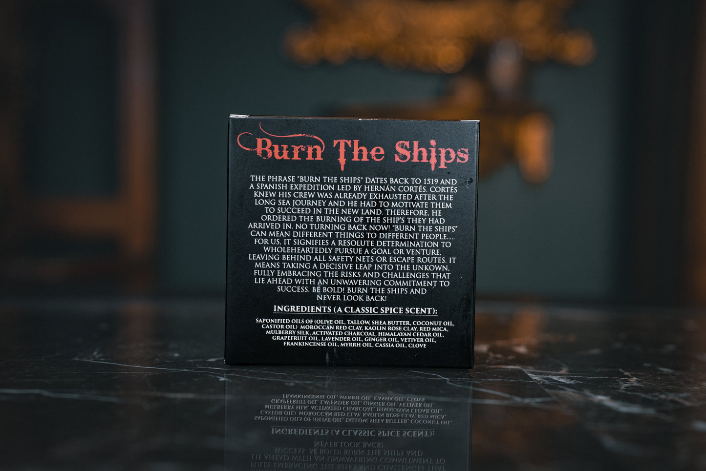 Burn The Ships All Natural Head, Beard, and Body Bar, 5.5 oz | Inferno Classic Spice Warm Scent