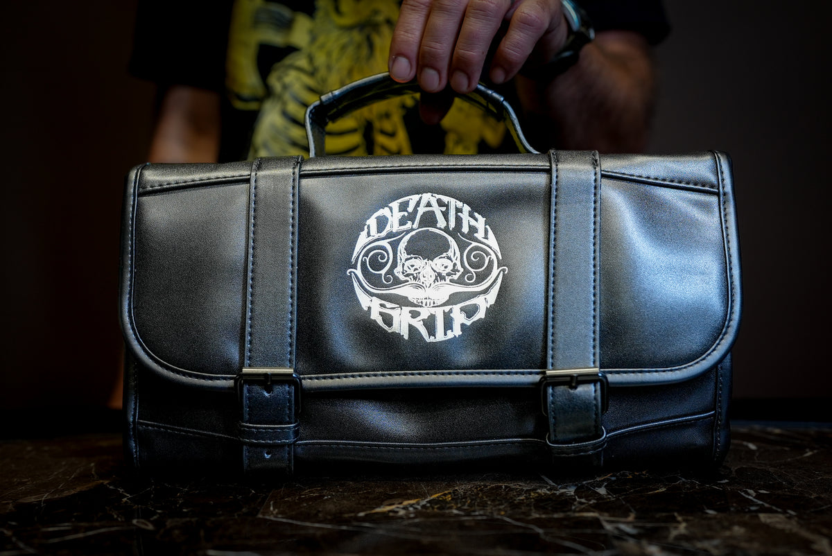 Death Grip Platinum EDC Mustache Wax Kit | Refillable Wax Inserts