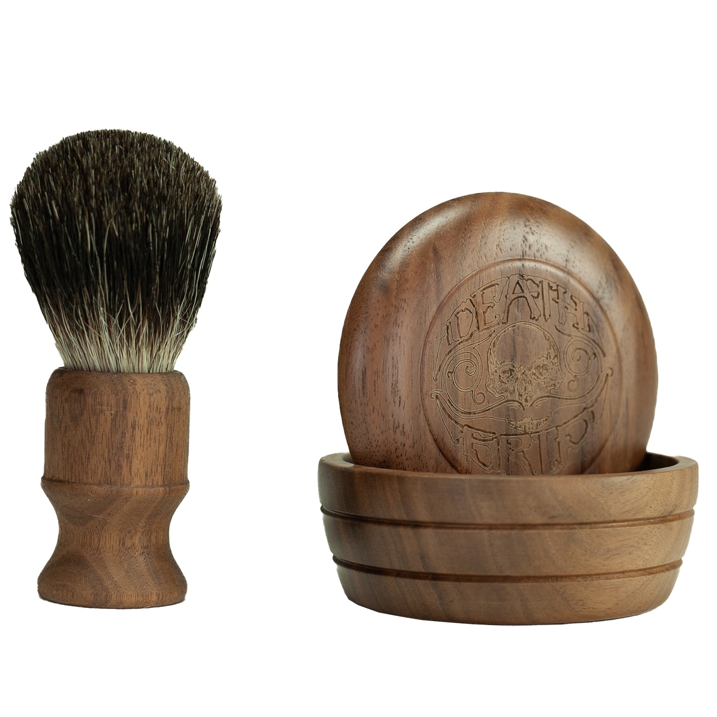 Death Grip Shave Brush & Shave Bowl Combo Set