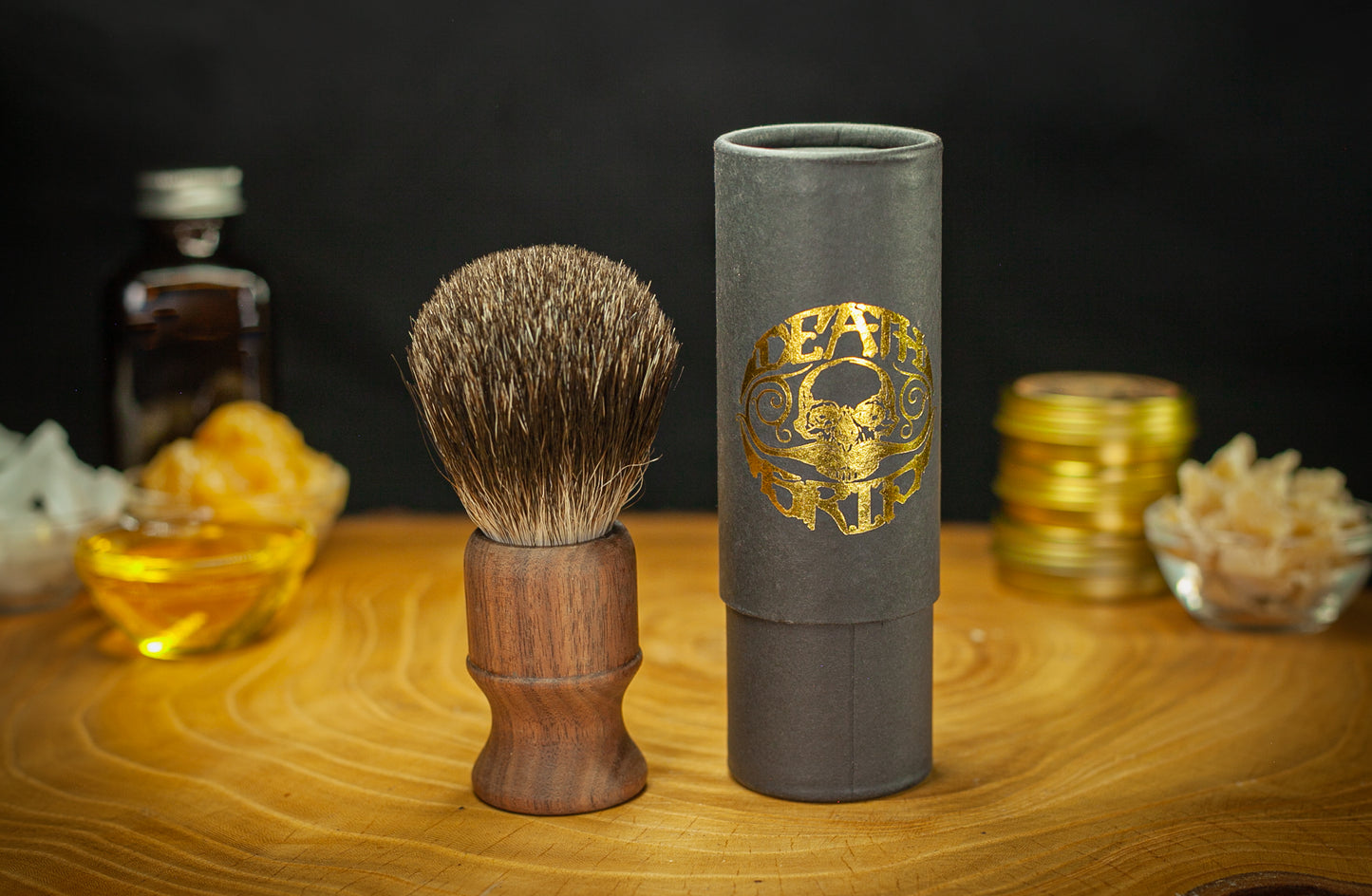 Death Grip Wood Handle Shave Brush