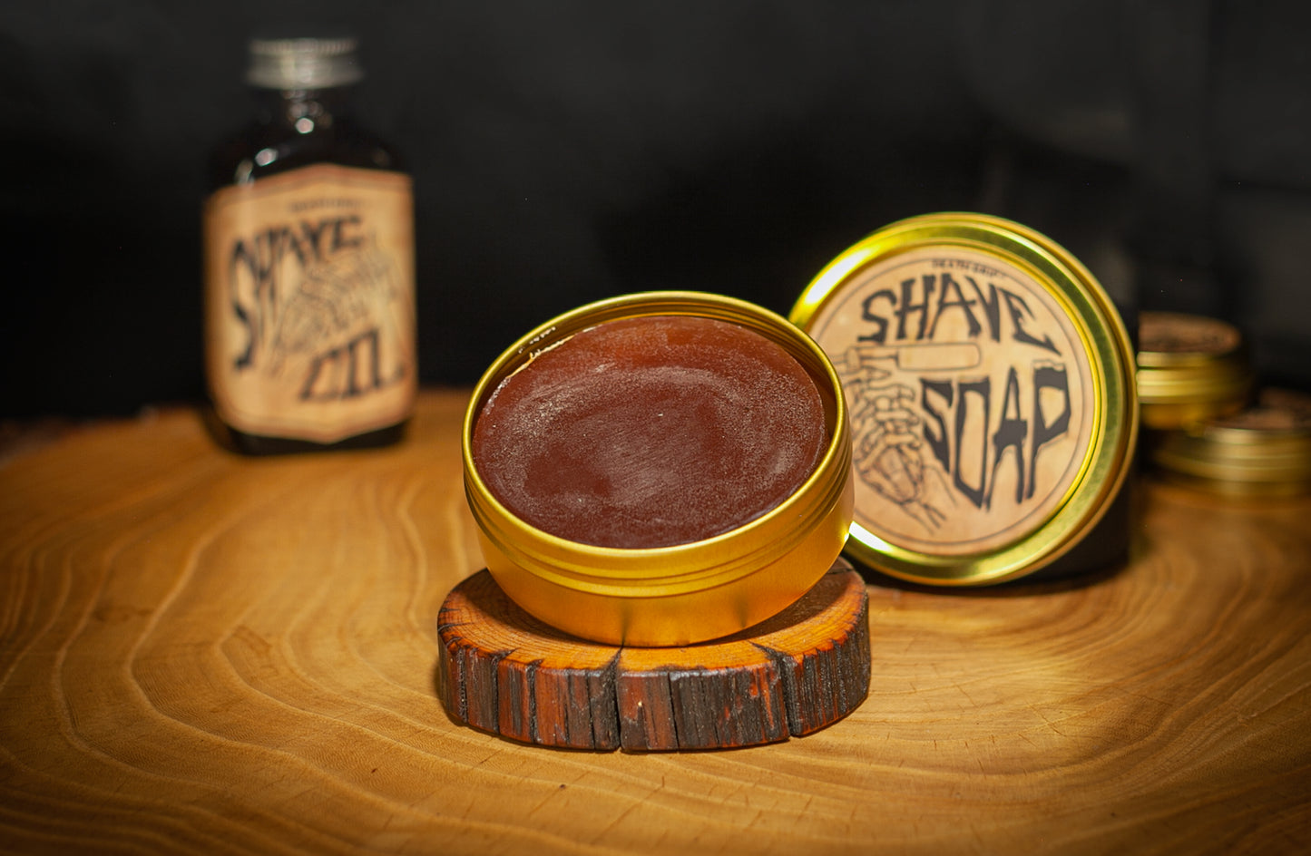 All Natural Tea Tree Shave Soap - African Black (4oz)