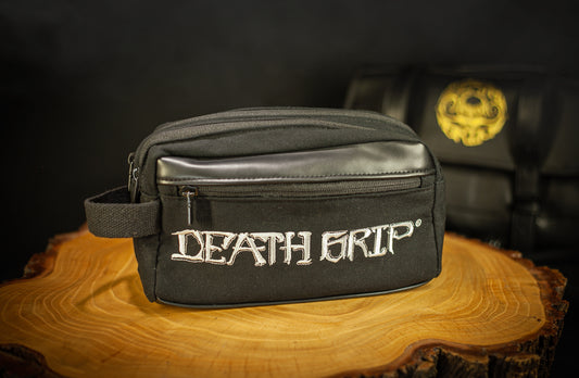 Small Death Grip Men's Grooming Mustache & Beard Travel Kit Bag