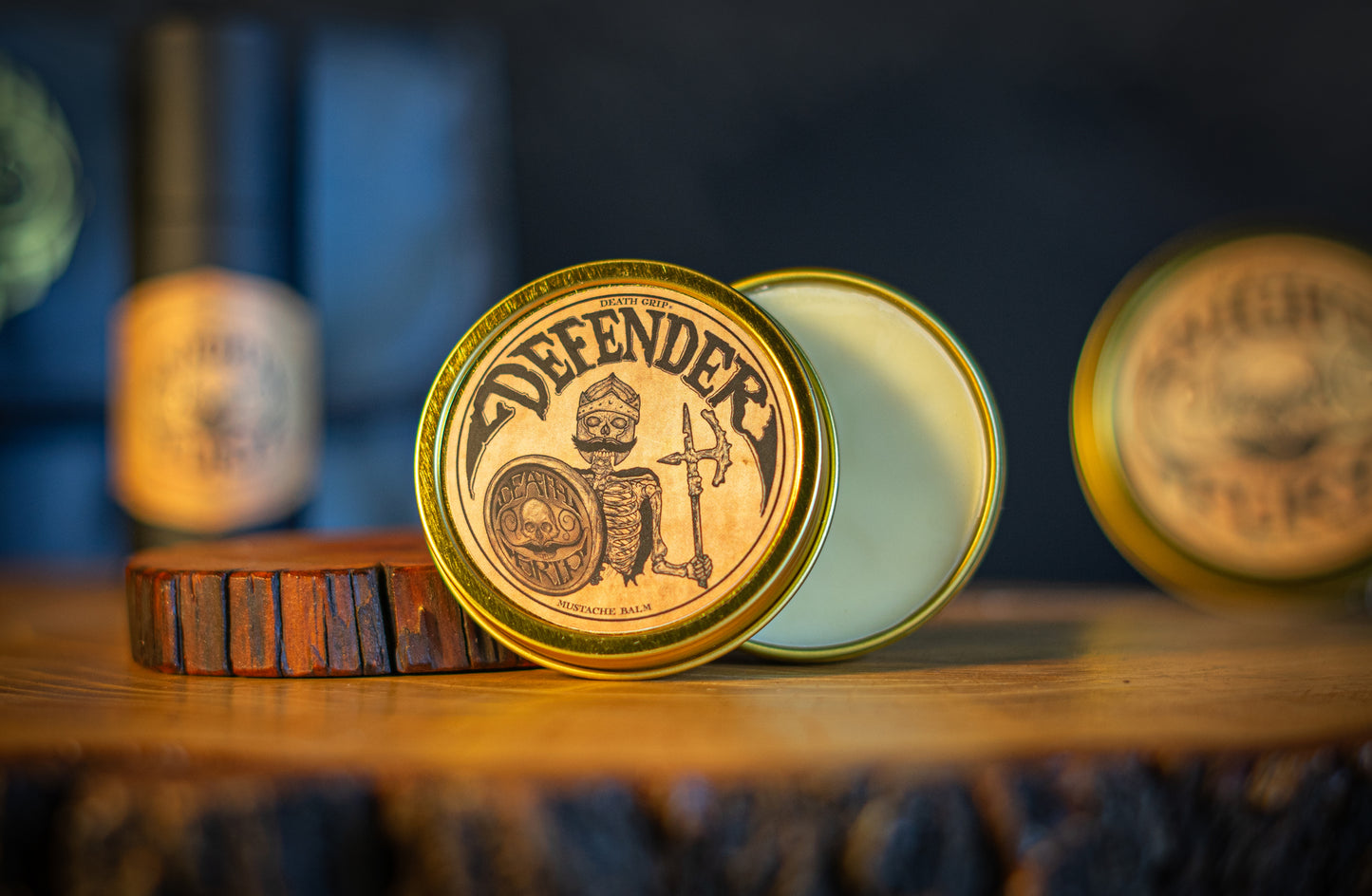 Defender Mustache Balm For Mens Moustaches | 2 oz Tin