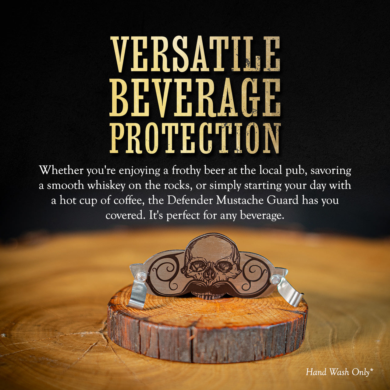 Defender Mustache Guard For Drinks