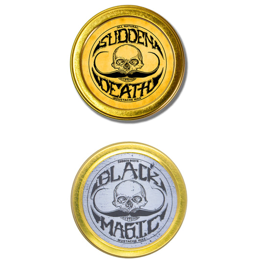 Sudden Death & Black Magic Sudden Death No Heat Needed Mustache Wax Set