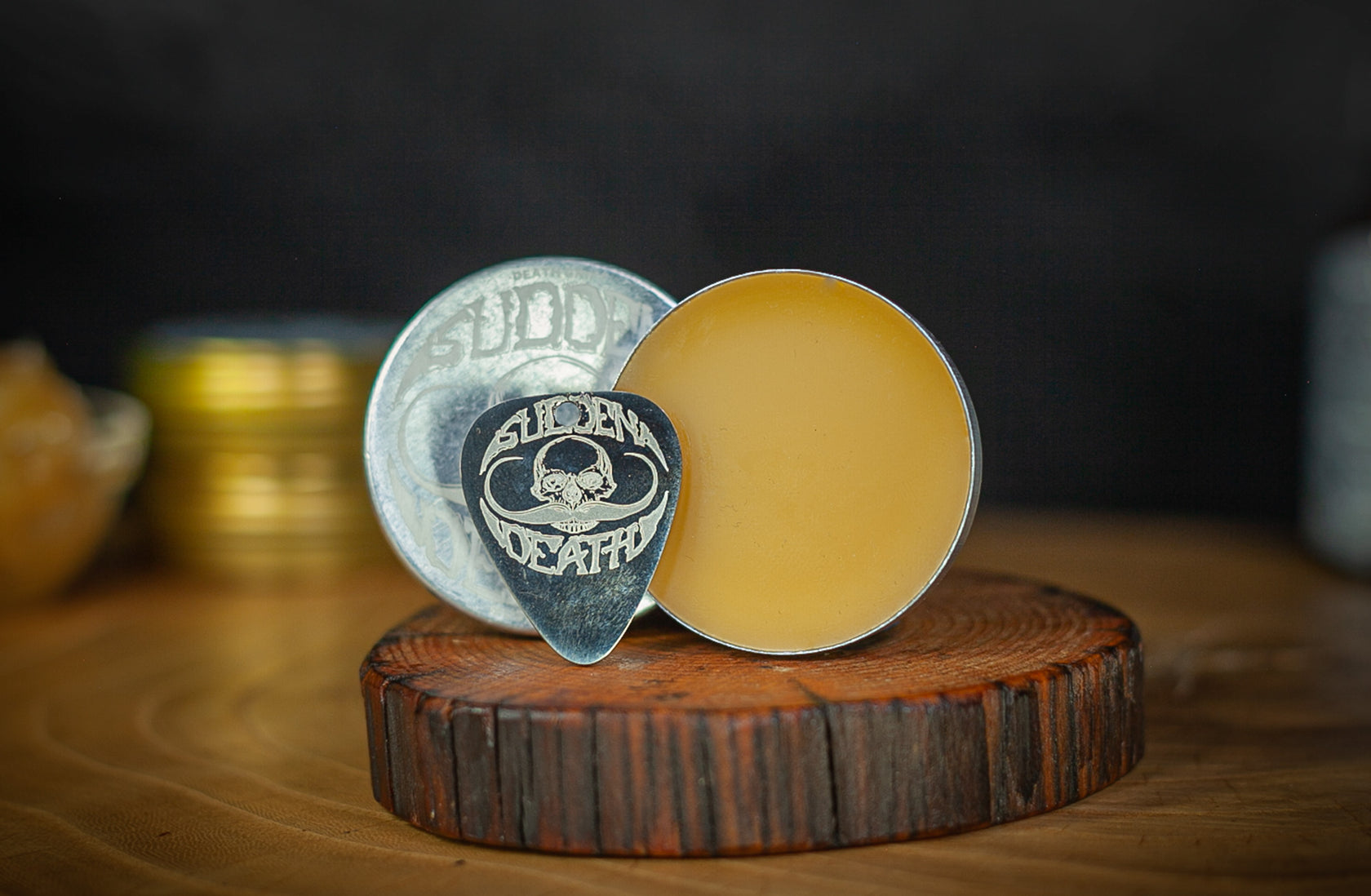 Death Grip Platinum EDC Mustache Wax Kit Refillable Wax Inserts