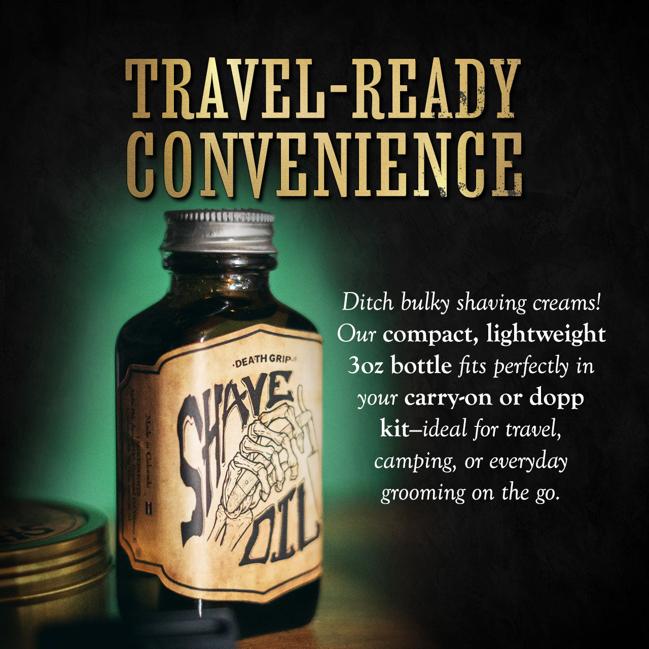 Vintage All-Natural Shave Oil, Tea Tree (3oz)