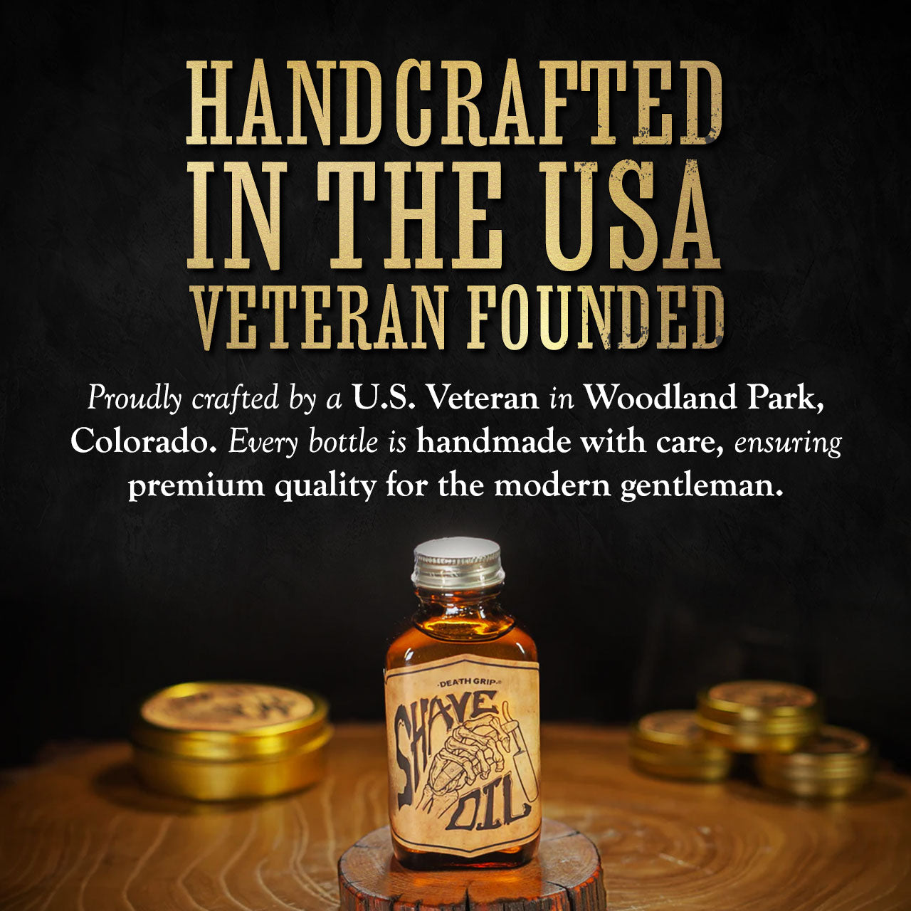 Vintage All-Natural Shave Oil, Tea Tree (3oz)