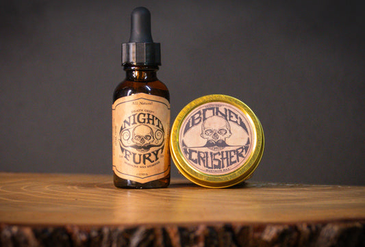 Bone Crusher Extra Strong & Extra Firm Mustache Wax and Night Fury Mustache Wax Remover Combo Set