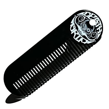 Sudden Death Strong Hold Mustache Wax and Death Grip Mustache Keychain Comb Set