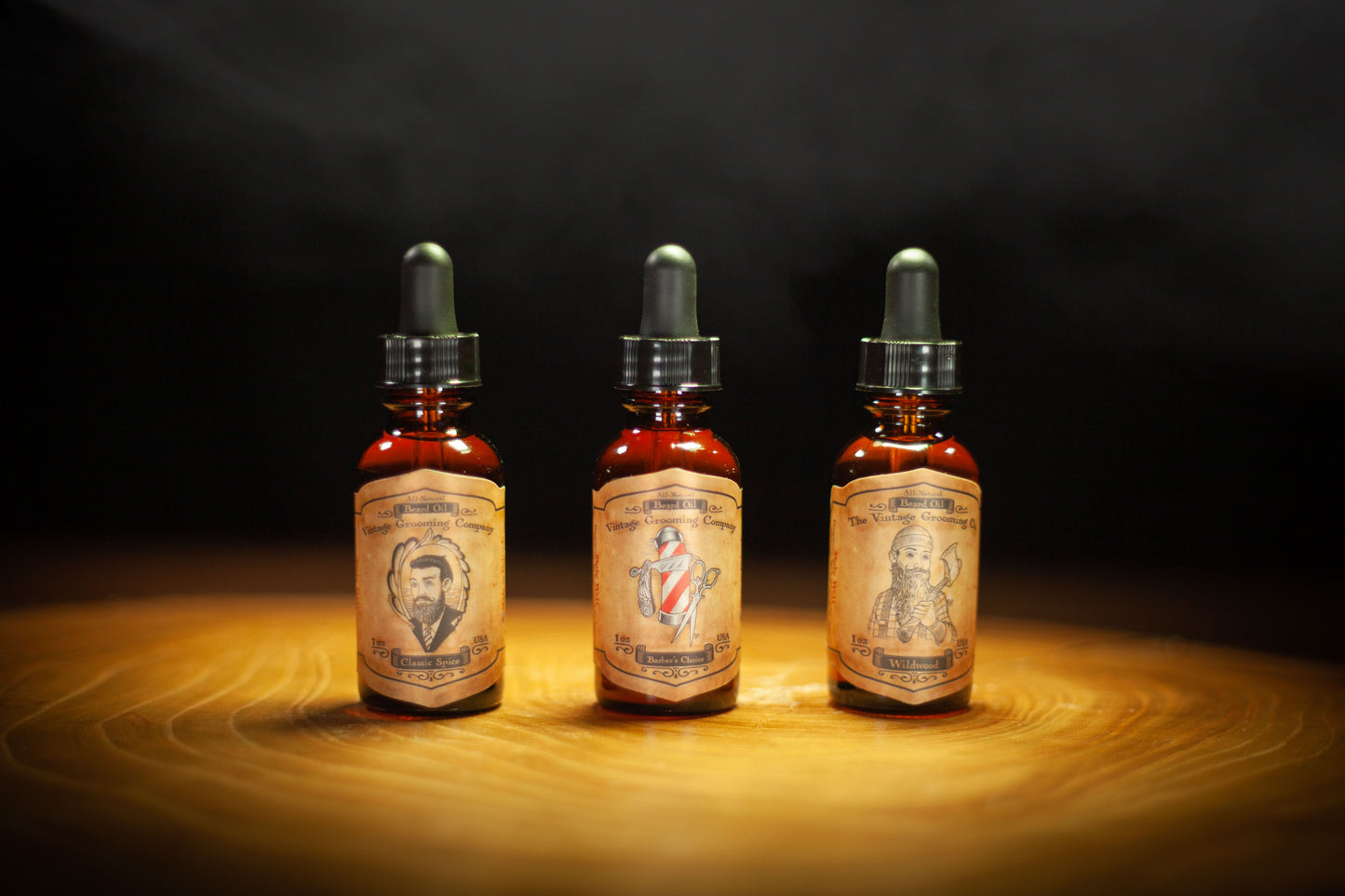 All Natural Beard Oil Trio - 3 Pack (1oz ea)
