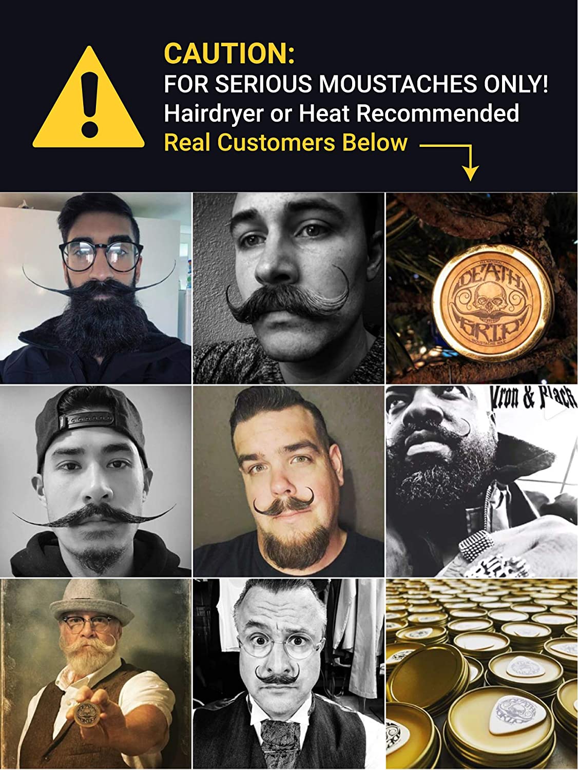 Moustache Care Gift Set by Vintage Grooming Co. (White Vintage Groom