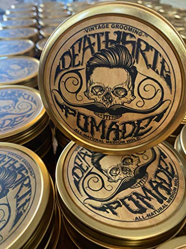 Pomade For Men's Grooming Styling Hair & Beard with Beeswax | Medium Hold & Shine |2 Ounces Natural Handmade in USA