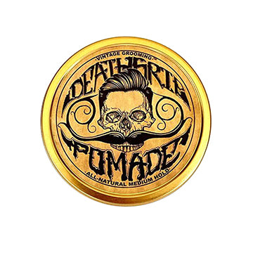 Pomade For Men's Grooming Styling Hair & Beard with Beeswax | Medium Hold & Shine |2 Ounces Natural Handmade in USA