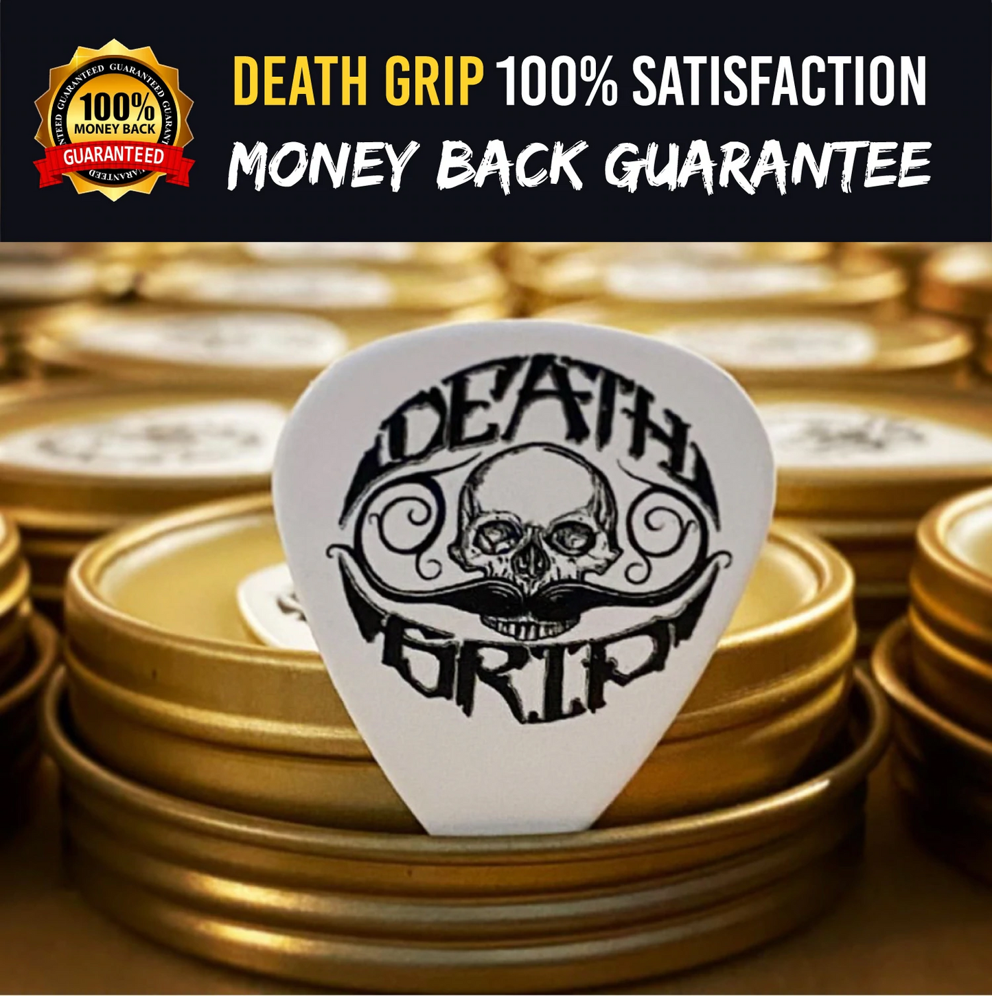 Best Award Winning Championship Grade Mustache Wax (Moustache) by Death Grip - Extra Strong